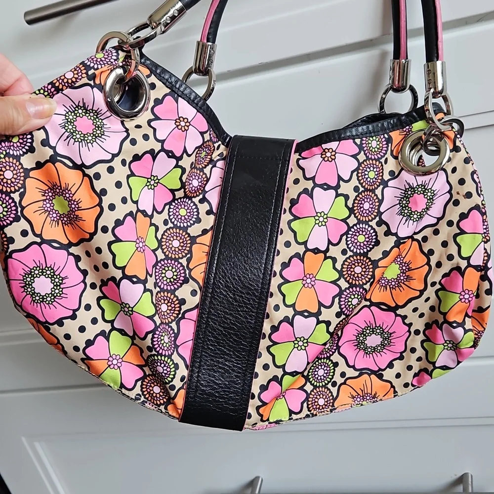 LeSportSac OC Party Girl Sparkler floral hobo bag